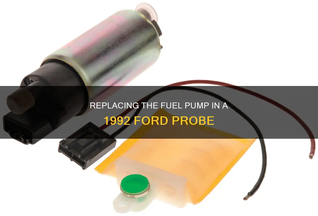 how to replace 1992 ford probe fuel pump