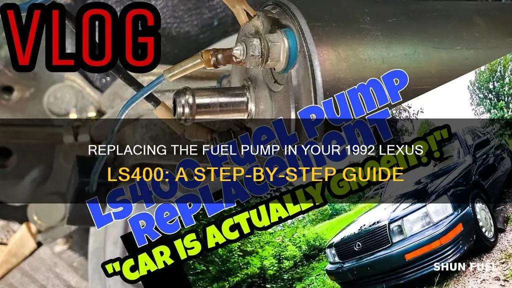 how to replace 1992 lexus ls400 fuel pump