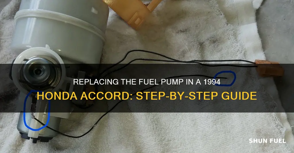 how to replace 1994 honda accord fuel pump