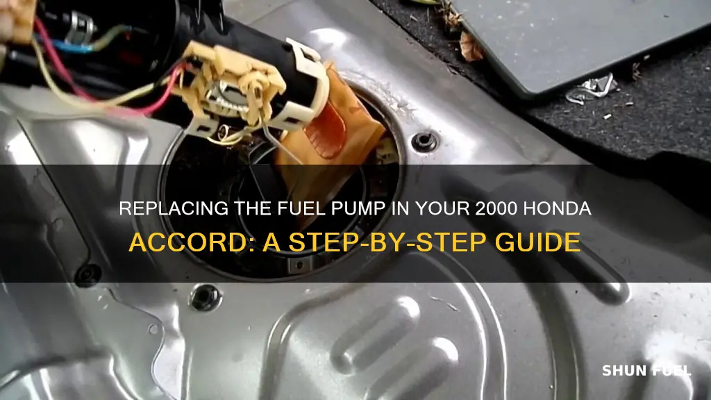 how to replace 2000 honda accord fuel pump