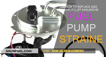 Replacing the Fuel Pump Strainer in a 2002 Chevrolet Avalanche