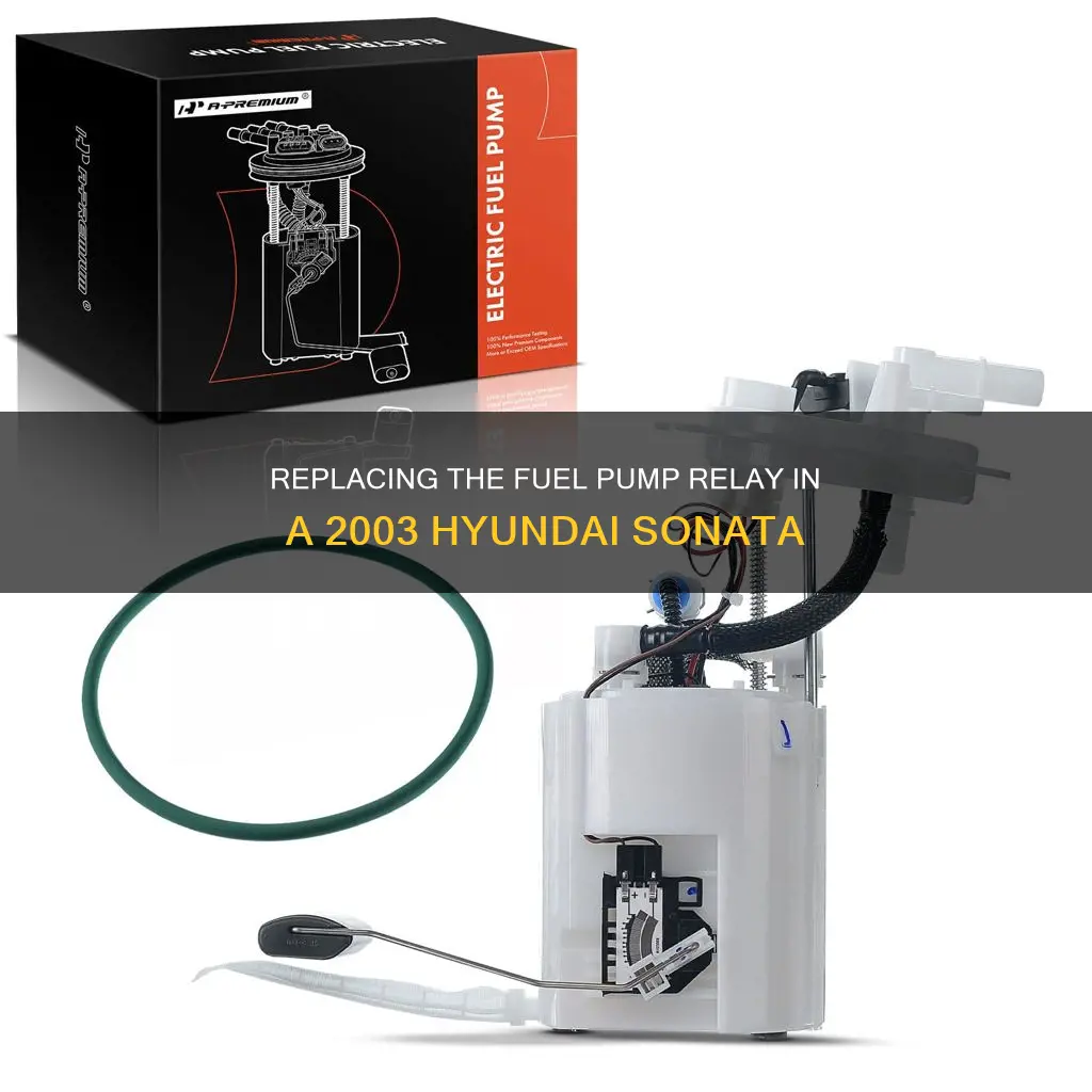 how to replace 2003 huyndai sonata fuel pump relay