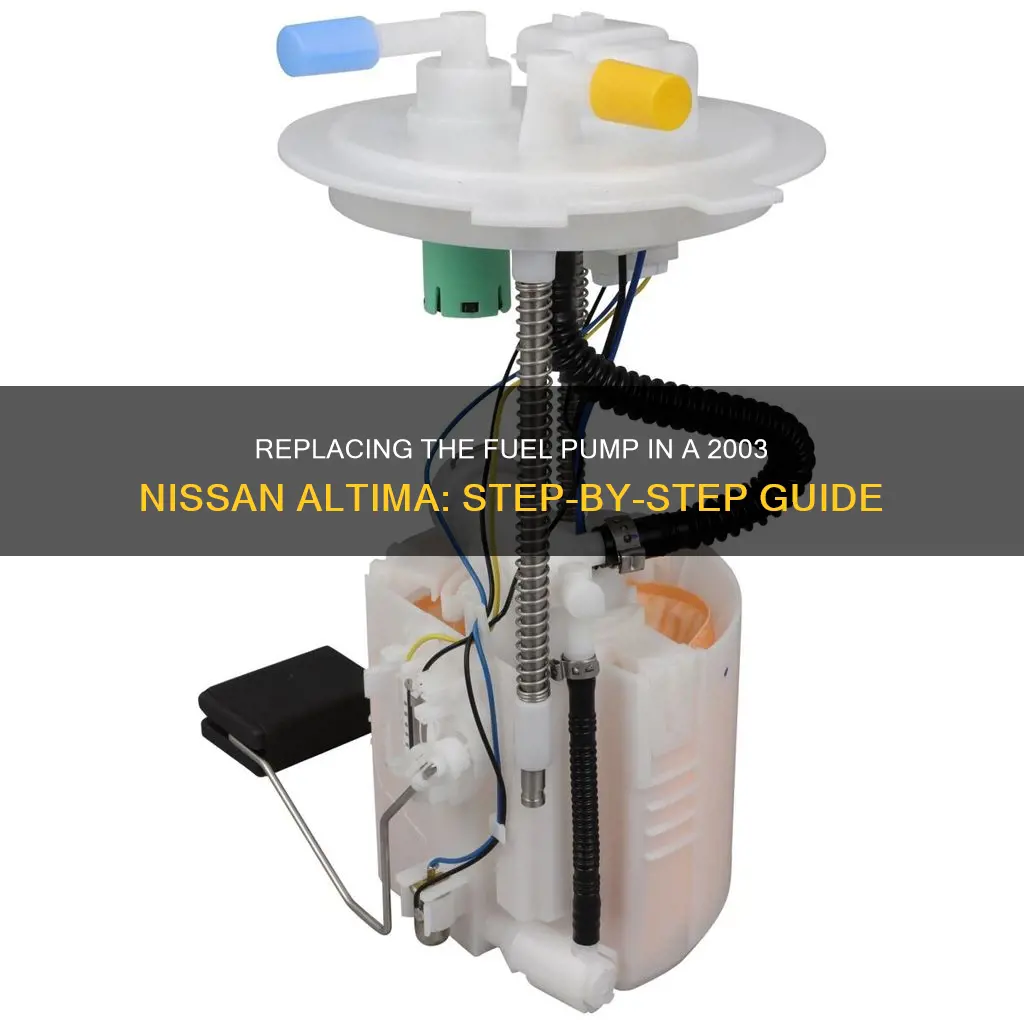 how to replace 2003 nissan altima fuel pump