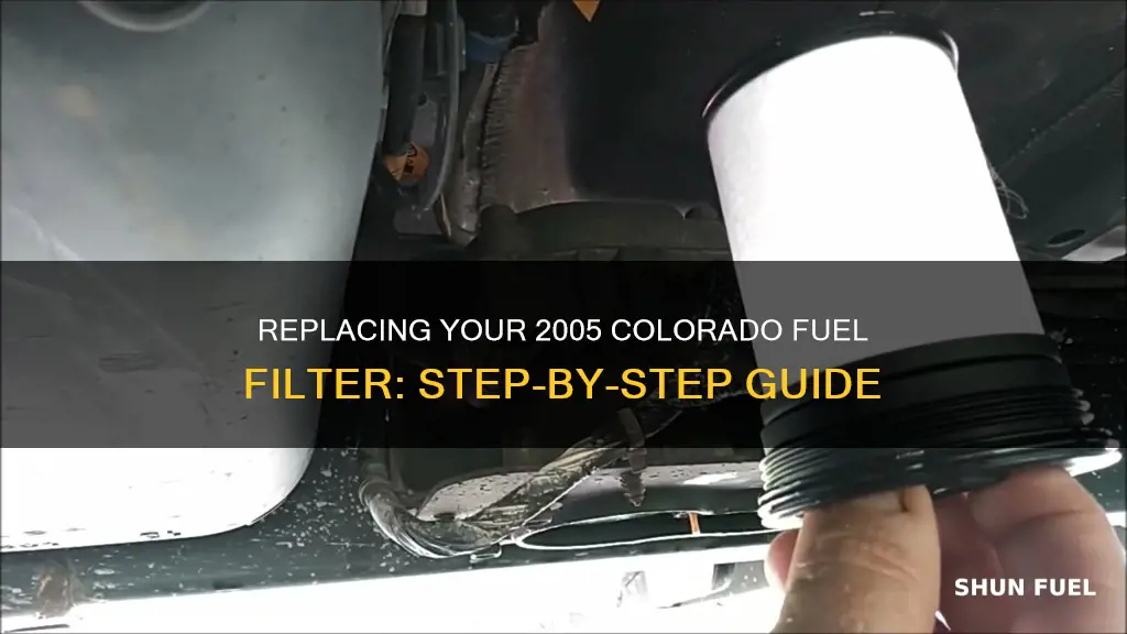 how to replace 2005 colorado fuel filter