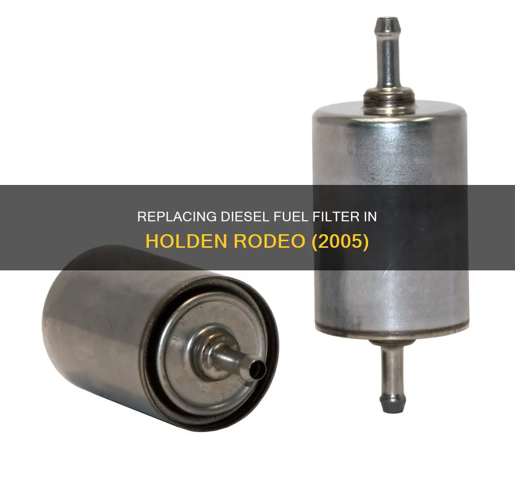 how to replace 2005 holden rodeo fuel filter diesel