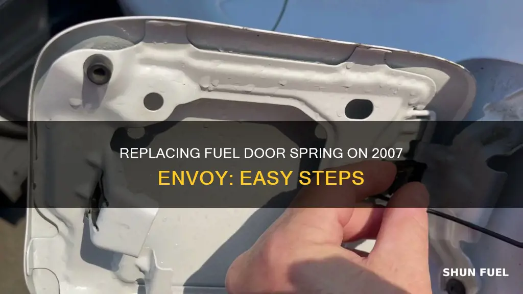 how to replace 2007 envoy fuel door spring