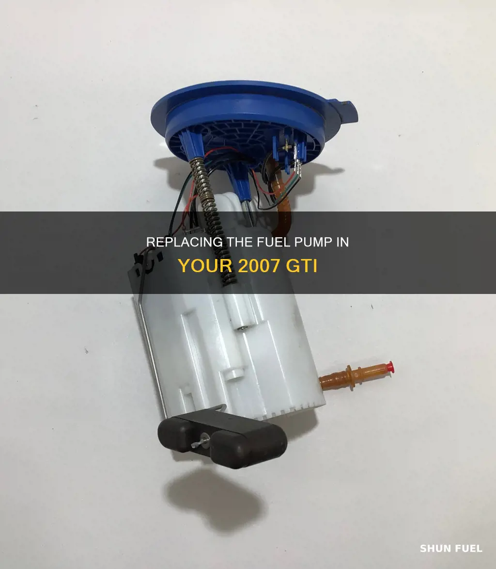 how to replace 2007 gti fuel pump