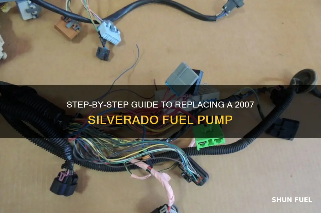 how to replace 2007 silverado fuel pump