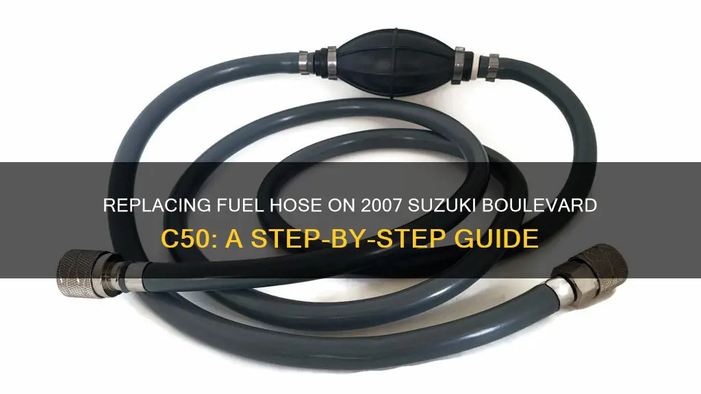 how to replace 2007 suzuki boulevard c50 fuel hose