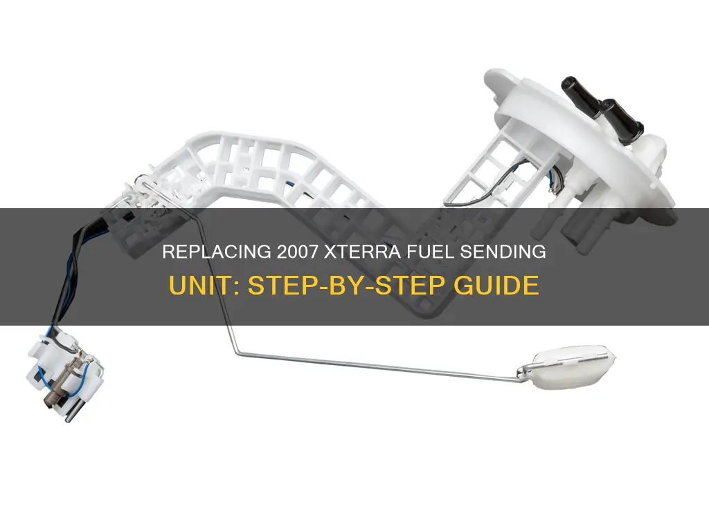 how to replace 2007 xterra fuel level sending unit