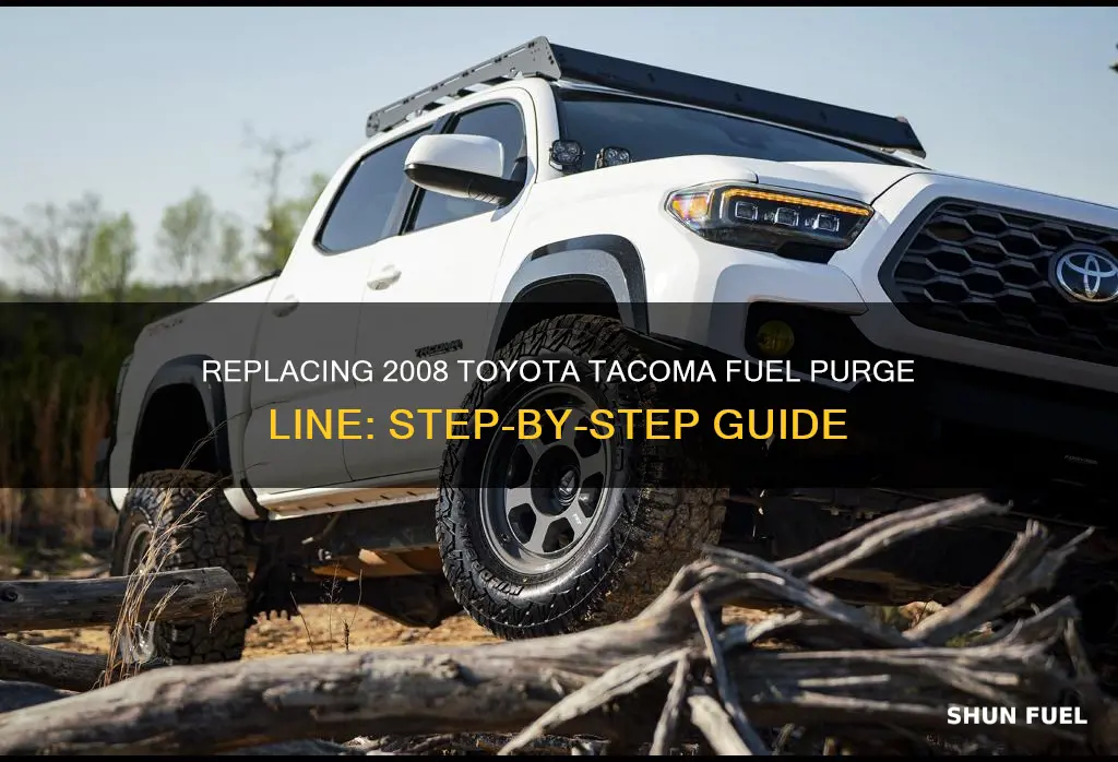 how to replace 2008 toyota tacoma fuel purge line