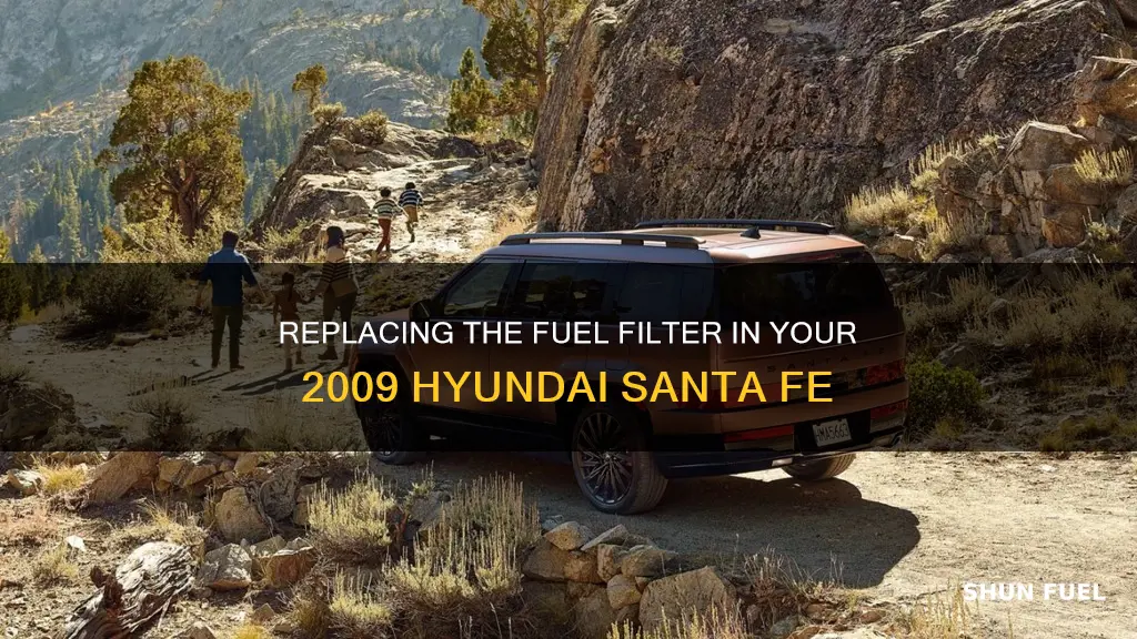 how to replace 2009 hyundai santa fe fuel filter