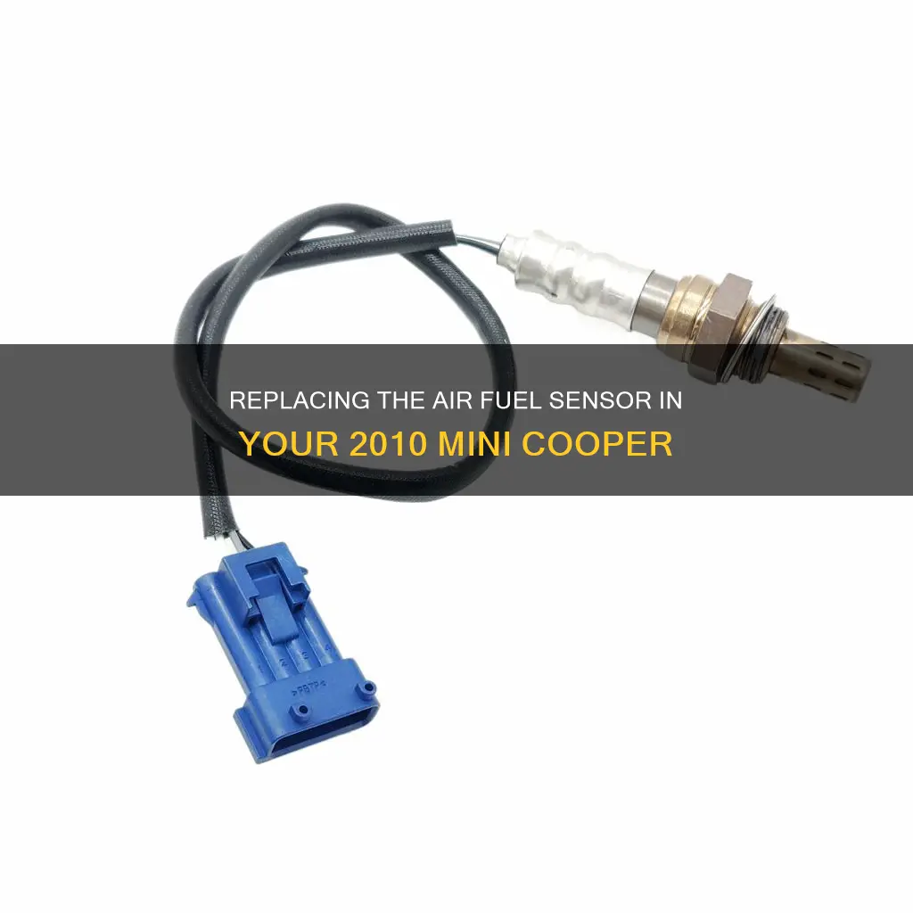 how to replace 2010 mini cooper air fuel sensor upstream