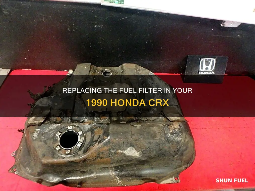 how to replace 90 honda crx fuel filter