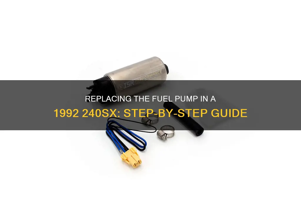 how to replace 92 240sx fuel pump