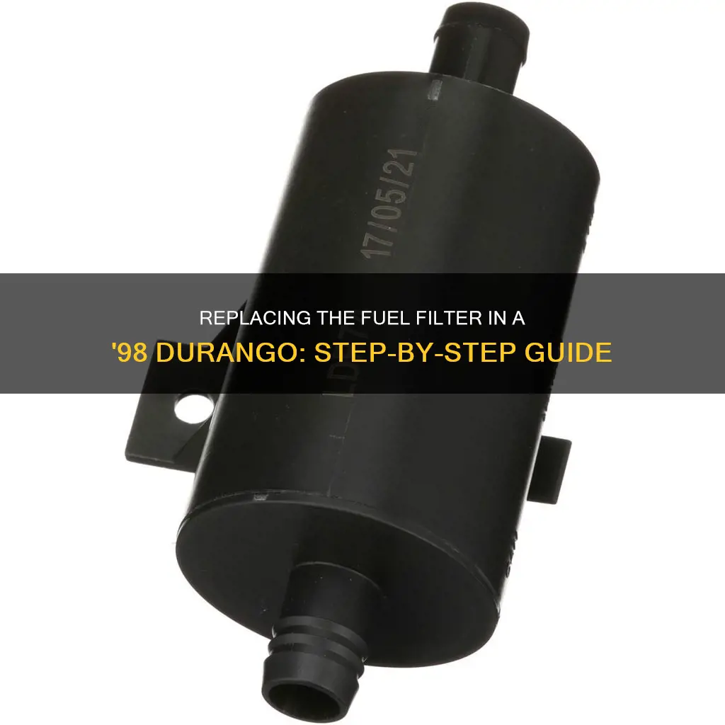 how to replace 98 durango fuel filter