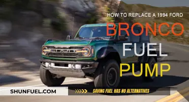 Replacing a 1994 Ford Bronco Fuel Pump: Step-by-Step Guide