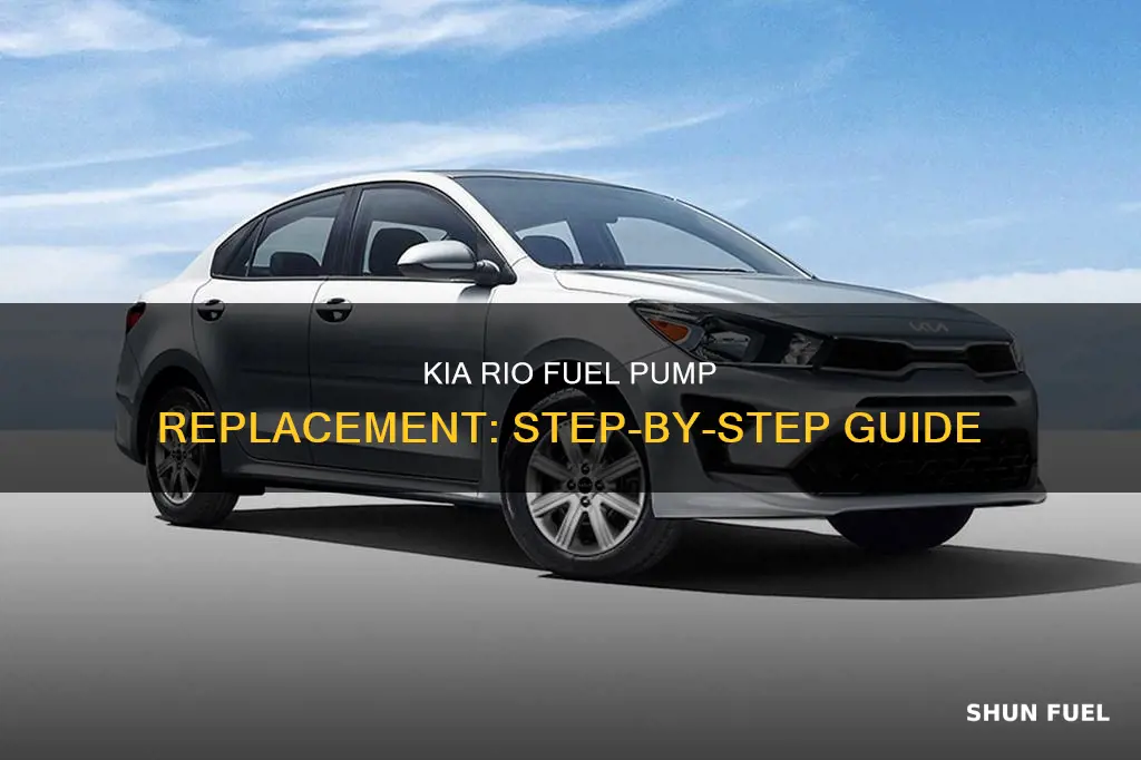 how to replace a 2003 kia rio fuel pump