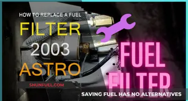 Replacing Fuel Filter in 2003 Astro: Step-by-Step Guide