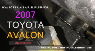 Replacing Fuel Filter in 2007 Toyota Avalon: Step-by-Step Guide