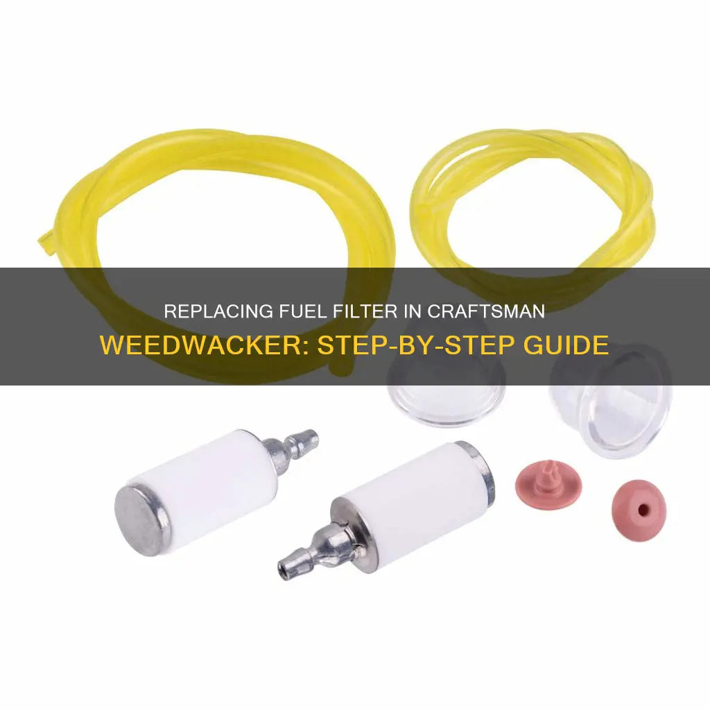 how to replace a fuel filter in a craftsman weedwacker