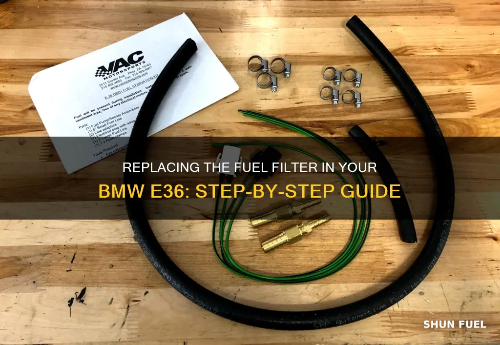 how to replace a fuel filter on a bmw e36