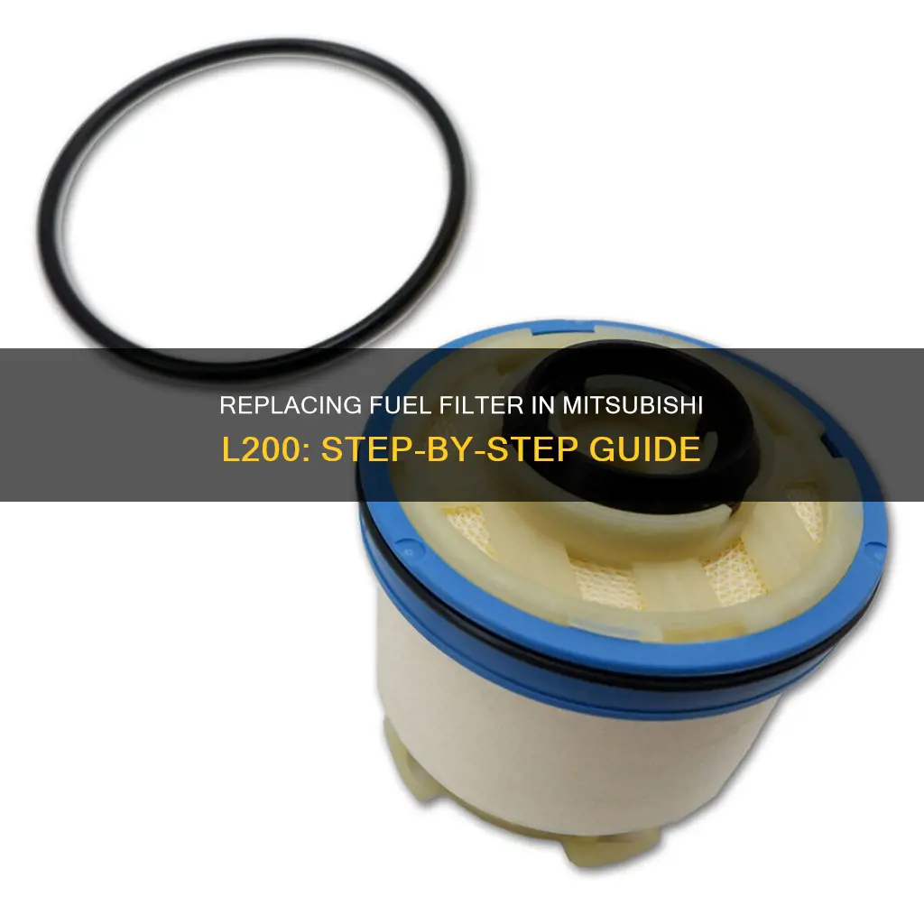 how to replace a fuel filter on a mitsubishi l200