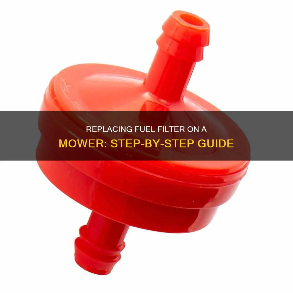 how to replace a fuel filter on a mower