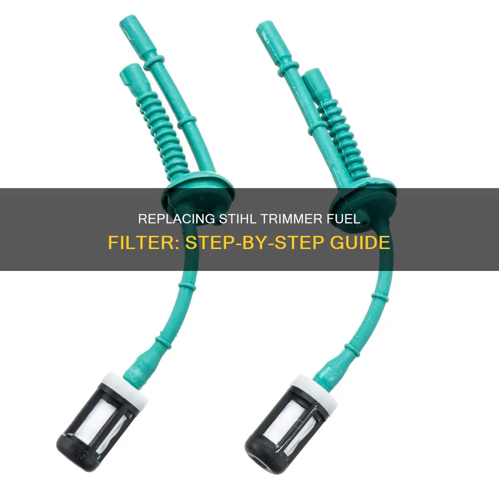 how to replace a fuel filter stihl trimmer