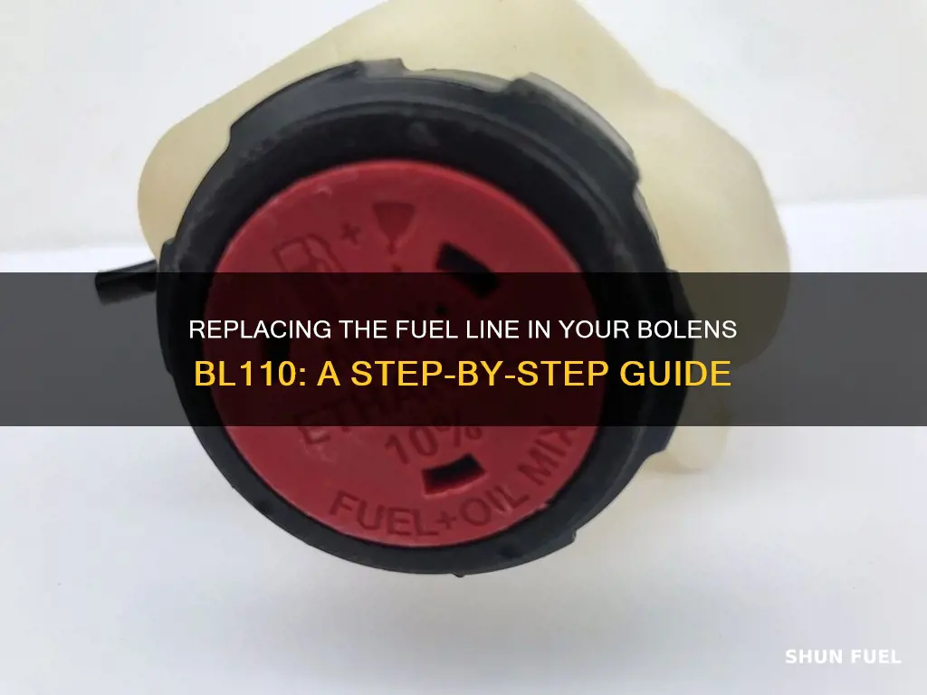 how to replace a fuel line in a bolens bl110