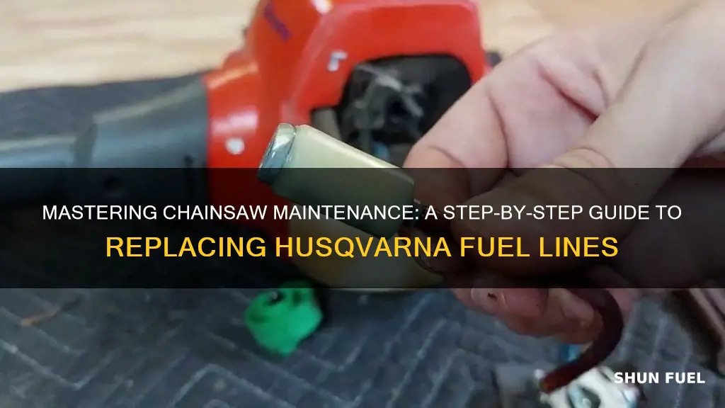 how to replace a fuel line on a husqvarna chainsaw