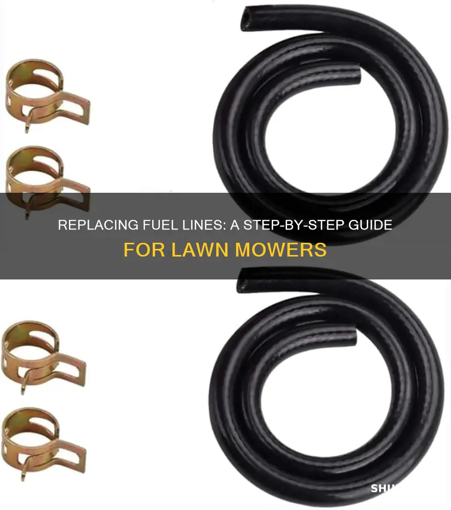 how to replace a fuel line on a lawn mower