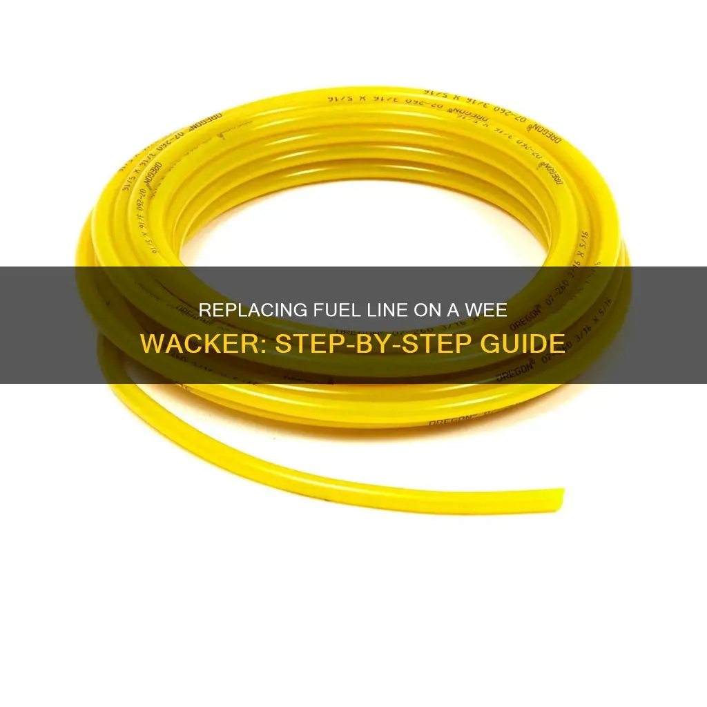 how to replace a fuel line on a wee wacker