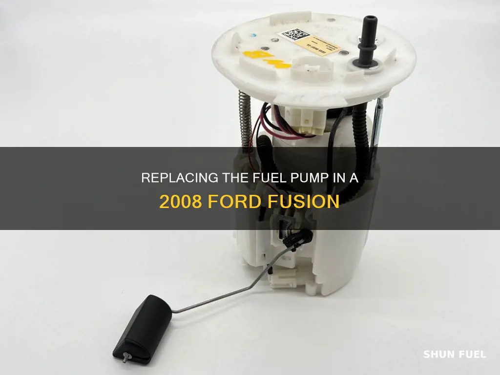 how to replace a fuel pump 2008 ford fusion
