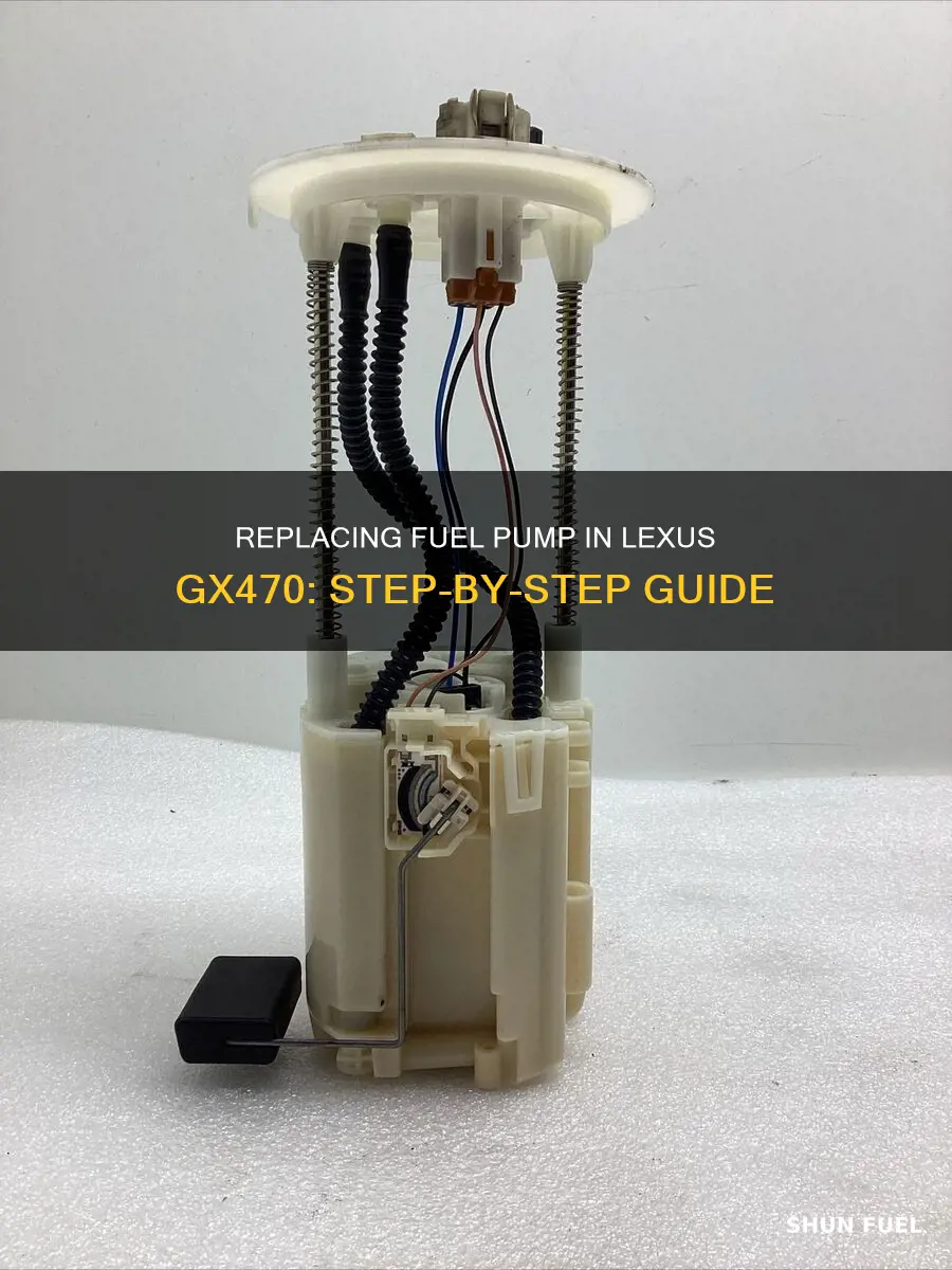 how to replace a fuel pump in 04 lexus gx470