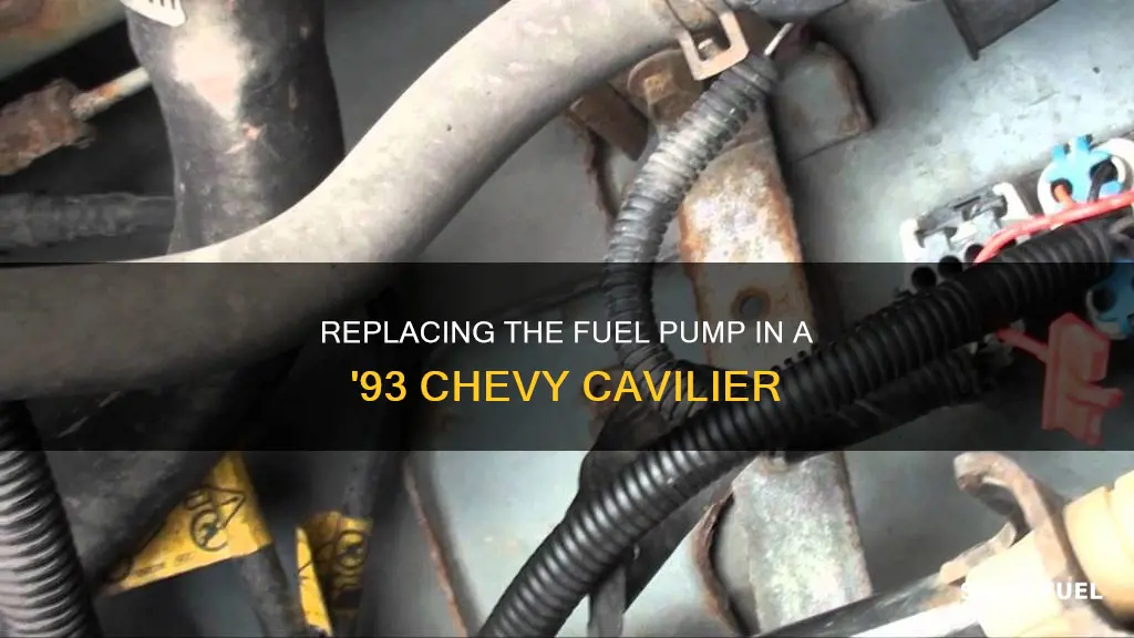 how to replace a fuel pump on 1993 chevy cavilier