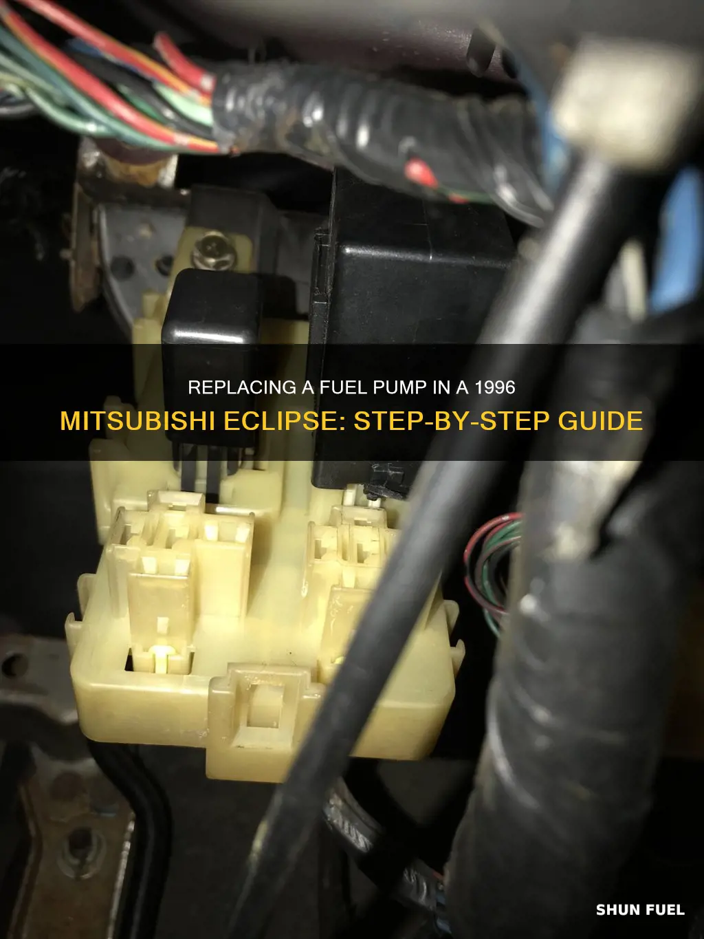 how to replace a fuel pump on 1996 mitsubishi eclipse