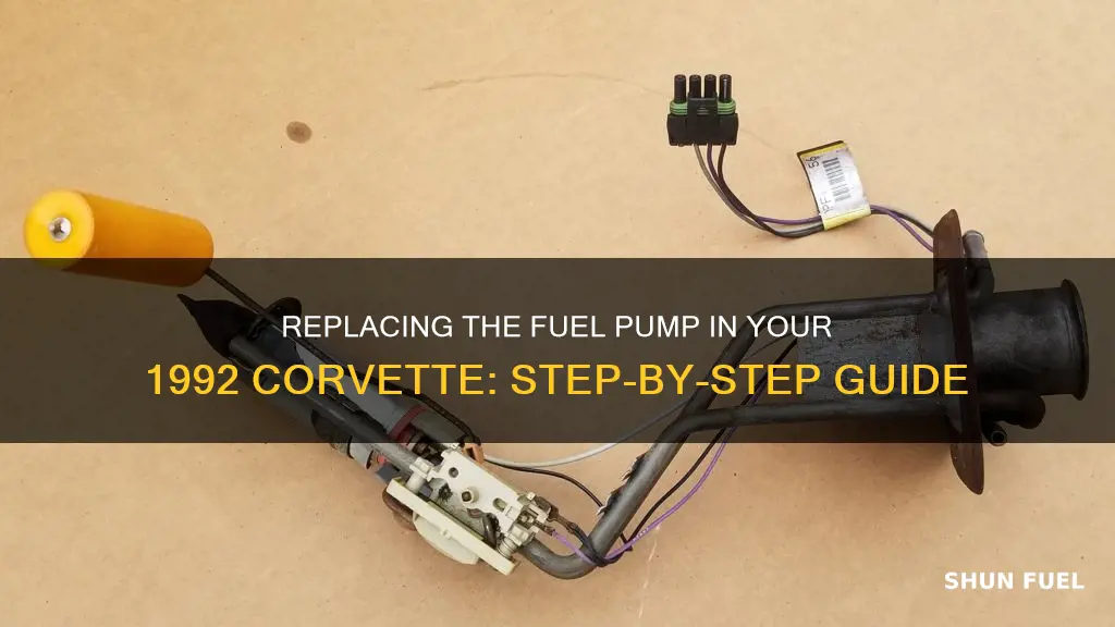 how to replace a fuel pump on a 1992 corvette