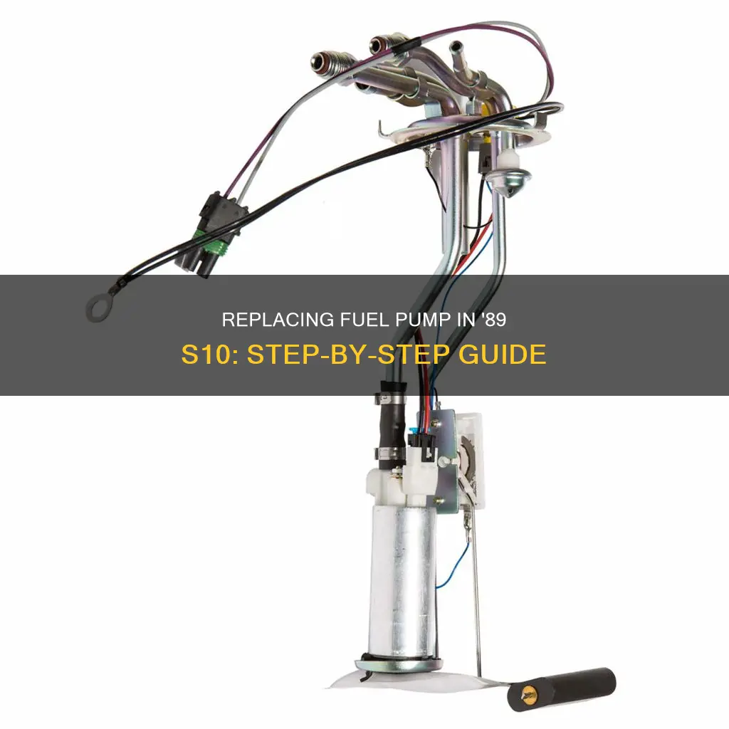 how to replace a fuel pump on a 89 s10