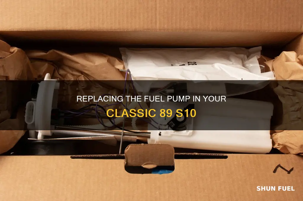 how to replace a fuel pump on a 89 s10