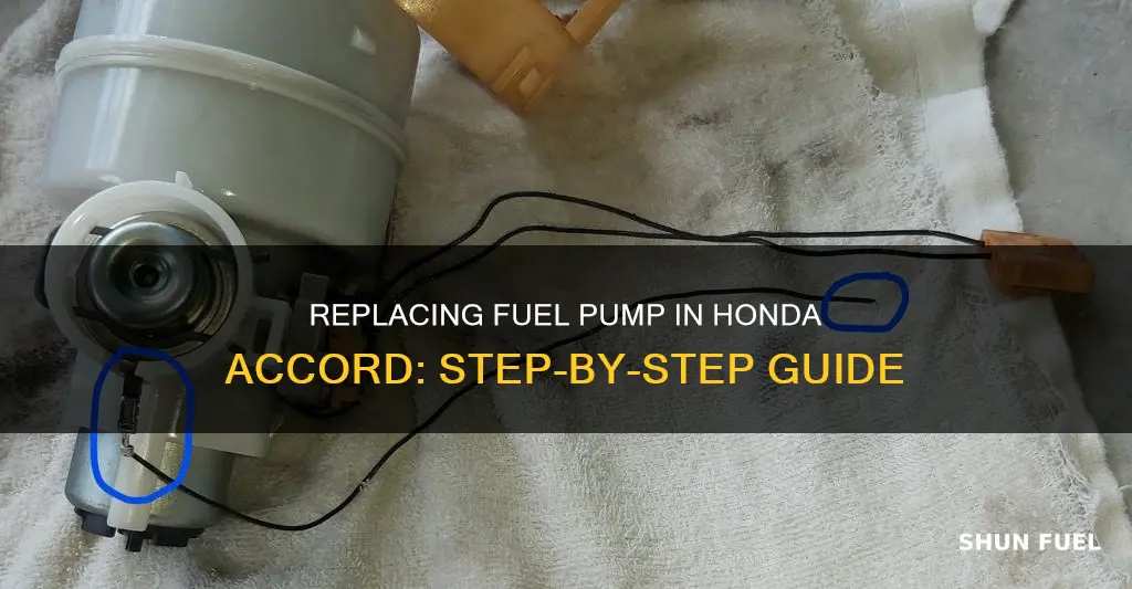 how to replace a fuel pump on a honda accord