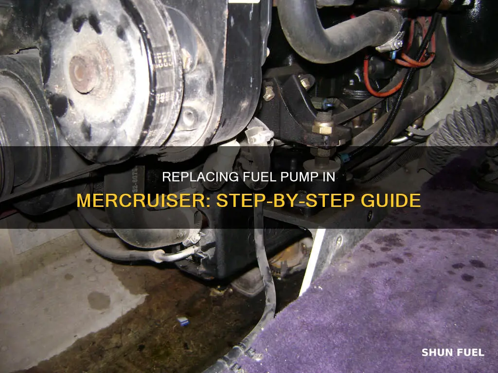 how to replace a fuel pump on a mercruiser