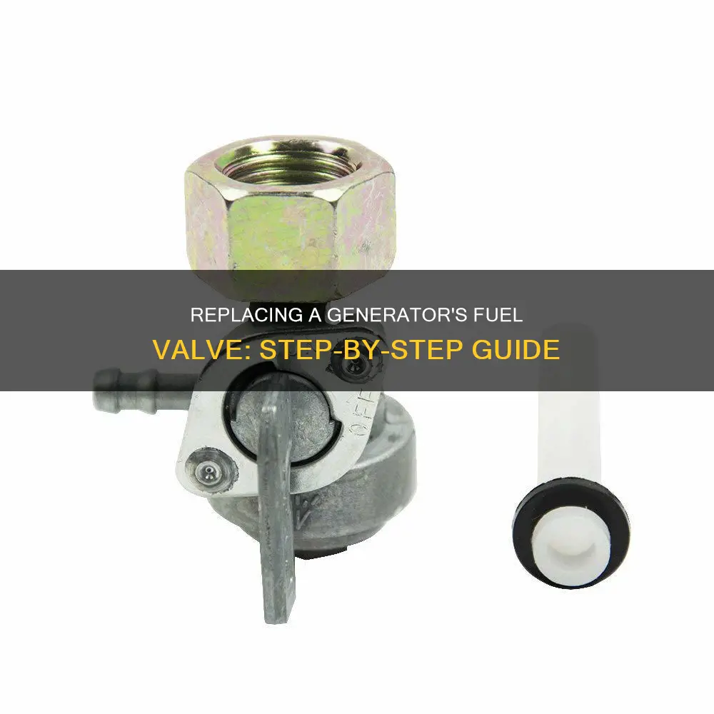 how to replace a fuel valve on a generator