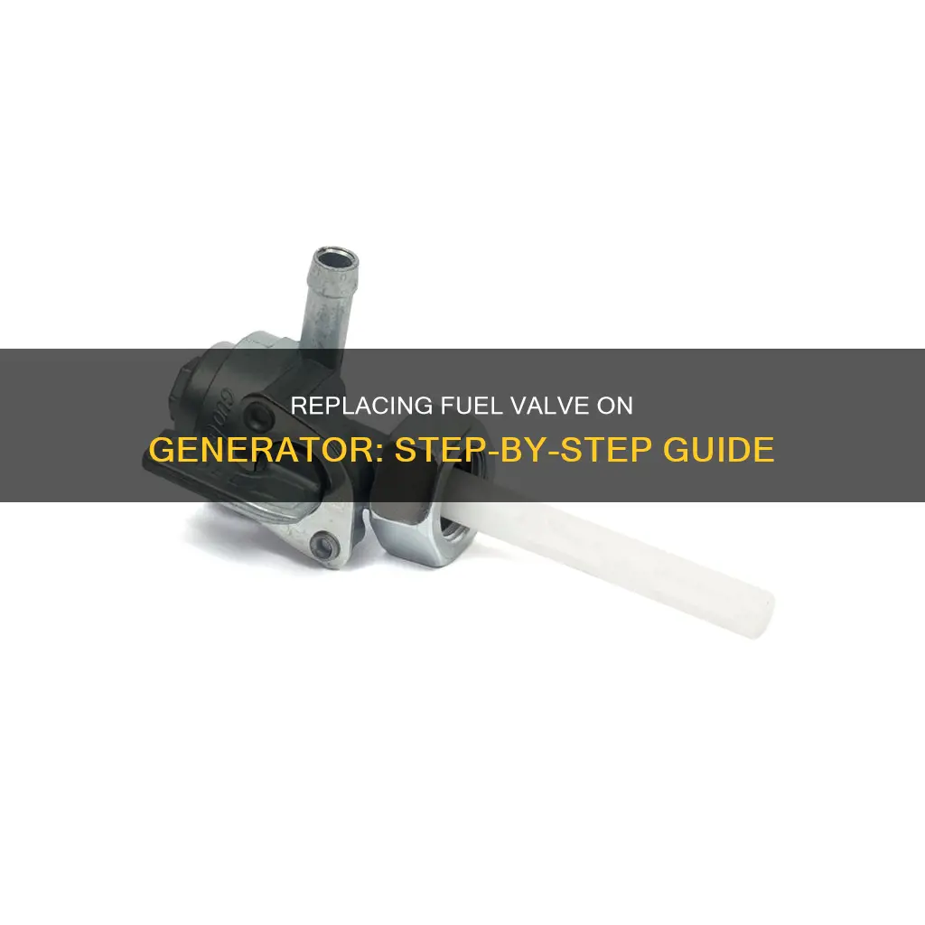 how to replace a fuel valve on a generator