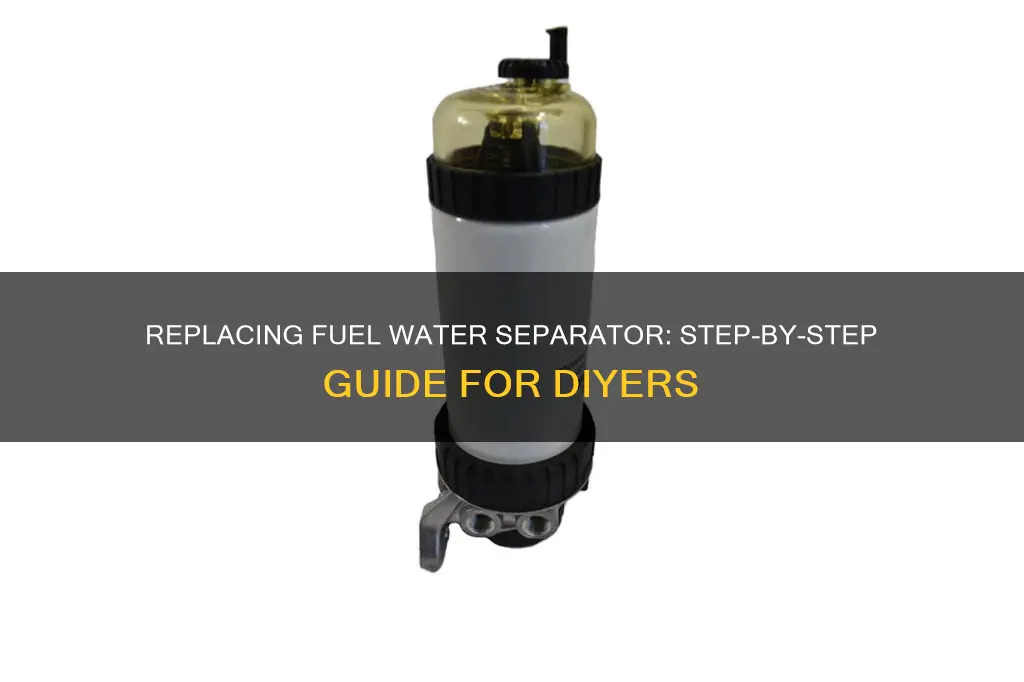 how to replace a fuel water separator