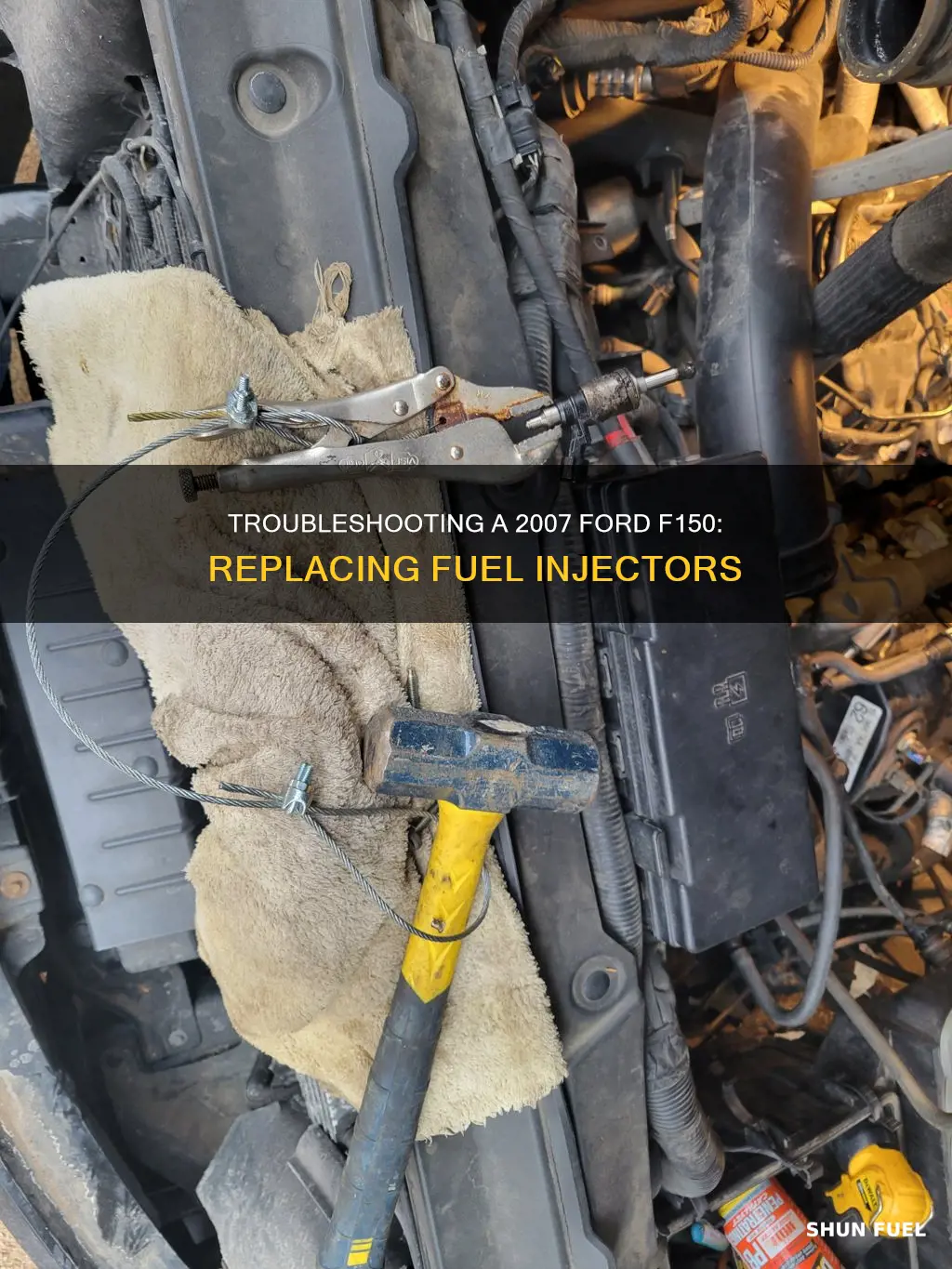 how to replace a misfiring fuel injector 2007 ford f150