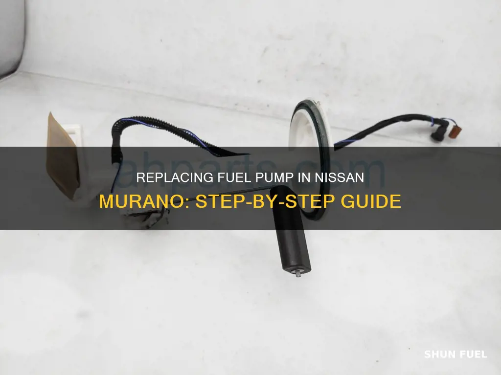 how to replace a nissan murano fuel pump