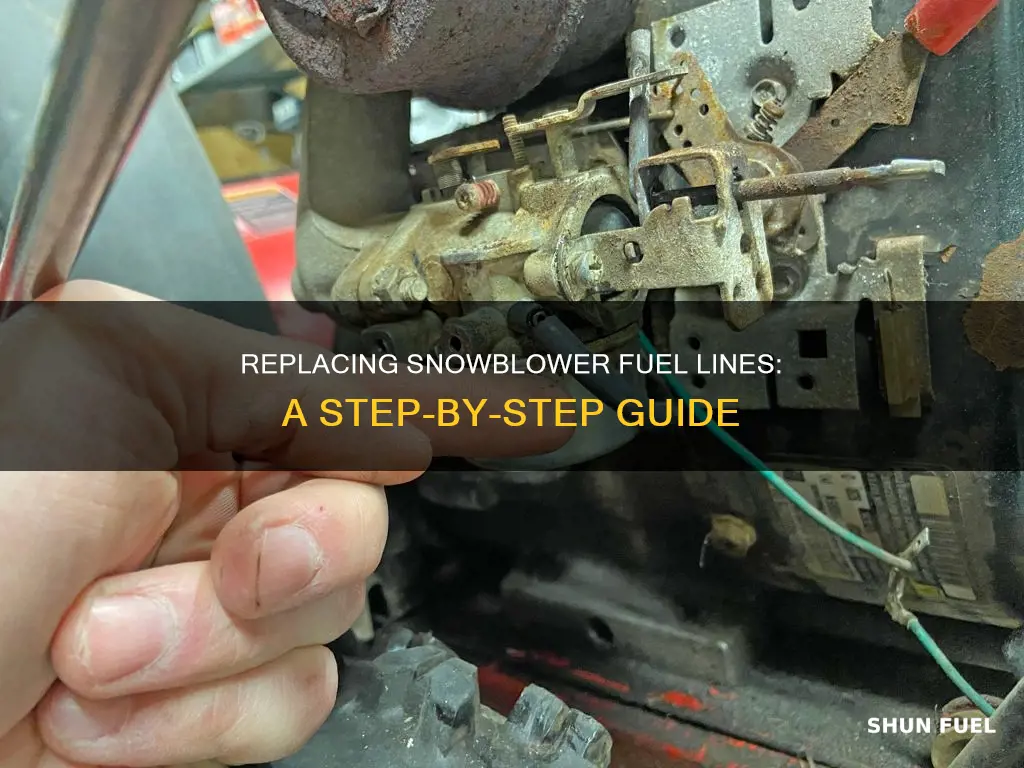 how to replace a snowblower fuel line