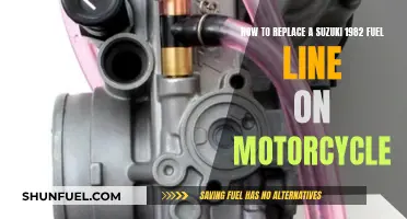 Replacing the Fuel Line on a 1982 Suzuki Motorcycle