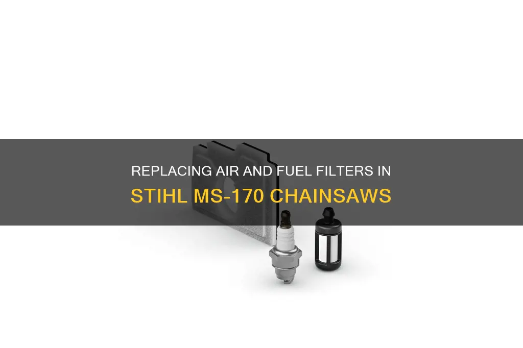 how to replace air and fuel filter stihl ms-170